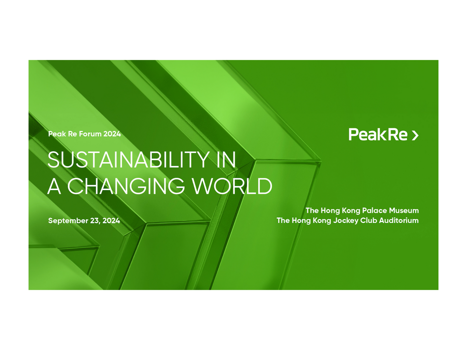 Peak Re Forum 2024 - Sustainability in a Changing World