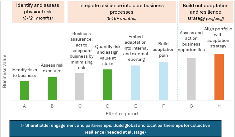 Figure 3: Key actions to build an adaptation strategy